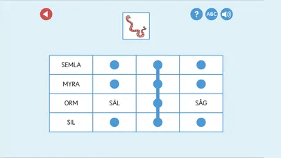 Zrzuty ekranu ABC-klubben: ABC-bingo Lite