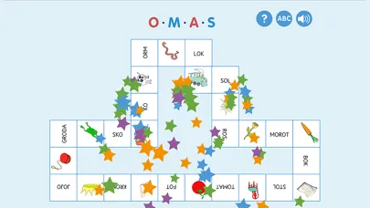 Screenshot di ABC-klubben: ABC-domino