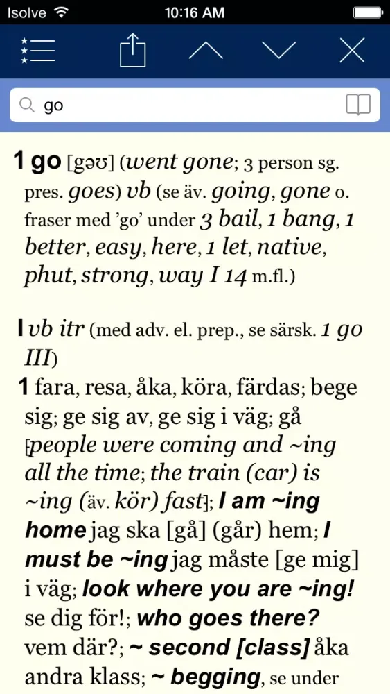 Norstedts English Dictionary Pro 2.0應用截圖