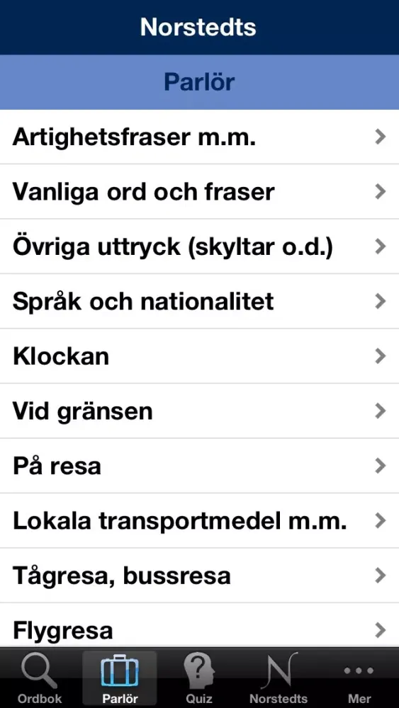 Norstedts engelska fickordbok Screenshots