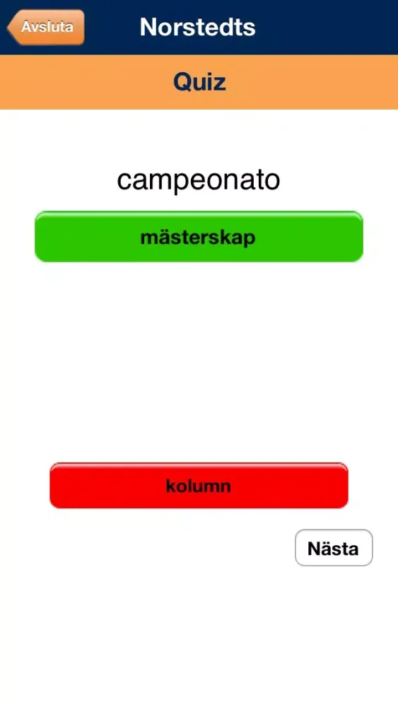 Capturas de pantalla de Norstedts stora spanska ordbok