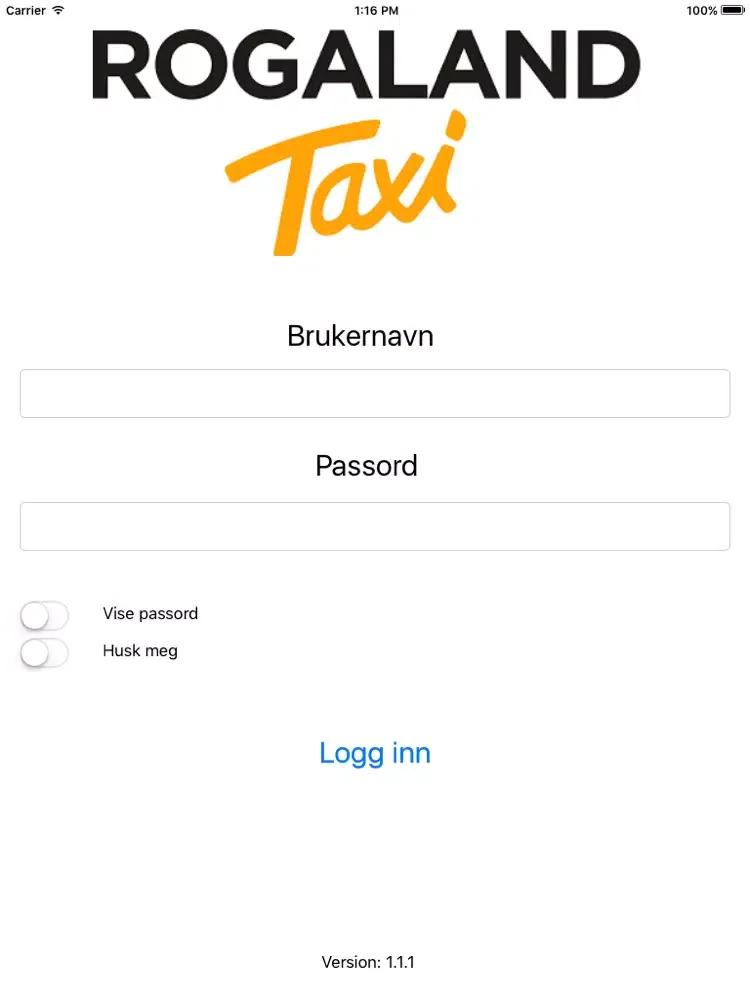 Mine Reiser Taxi Rogaland iPad  স্ক্রিনশট