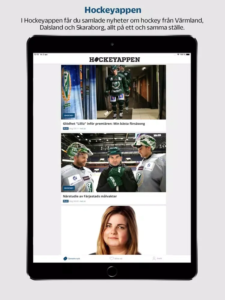 Скриншоты Hockeyappen iPad 