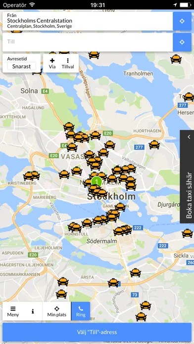 Onecab - en taxi du känner igen! Screenshots