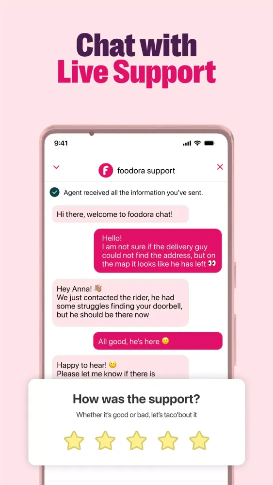 Capturas de tela do foodora: Food & Groceries