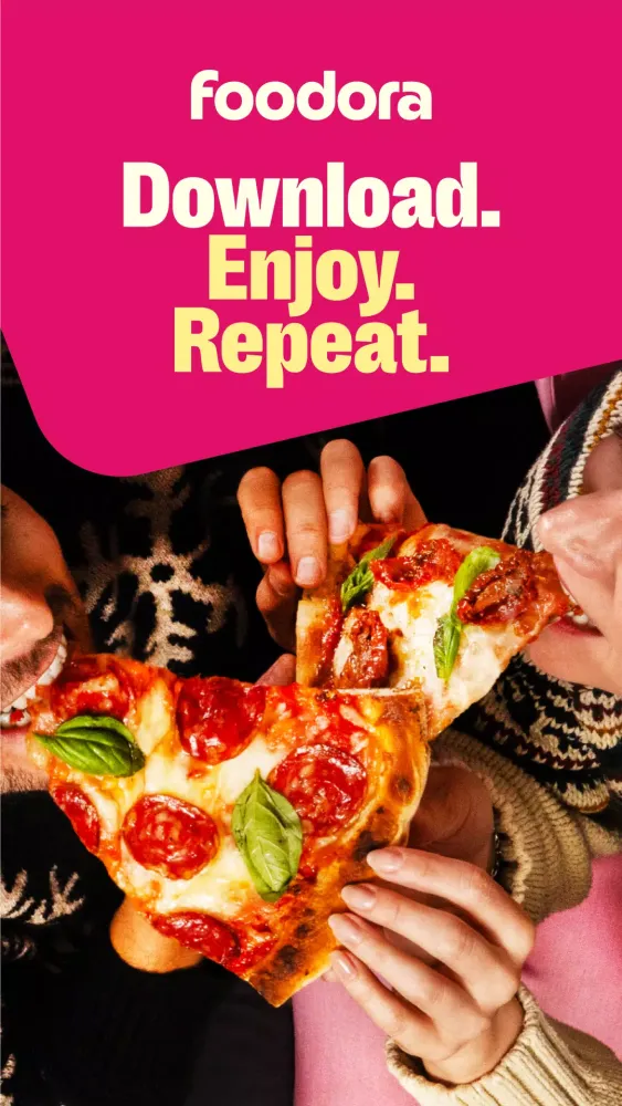Capturas de tela do foodora: Food & Groceries