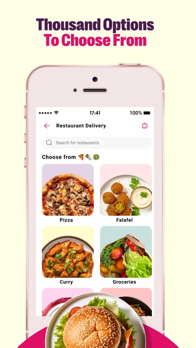 Capturas de tela do foodora: Food & Groceries