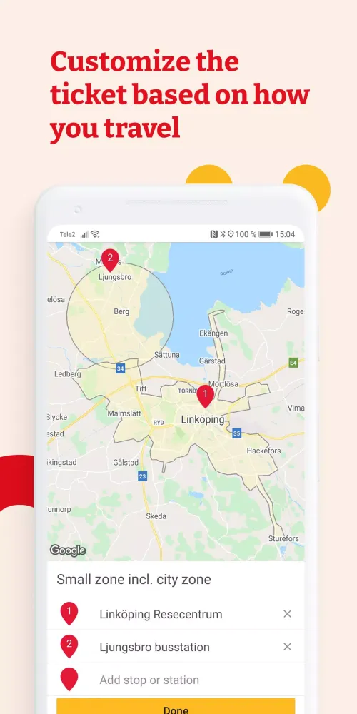 Zrzuty ekranu Östgötatrafiken