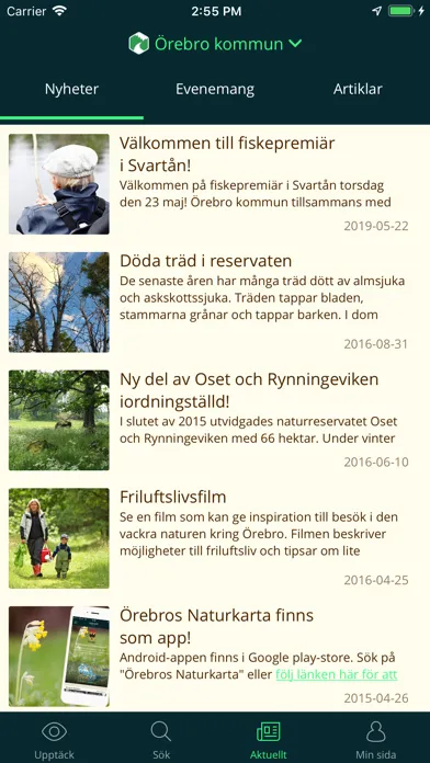 Örebros Naturkarta سکرین شاٹس