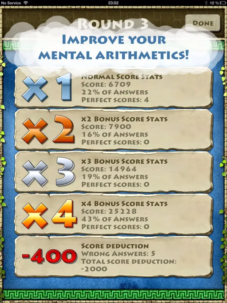 Elementa - The Math Quiz iPad  스크린샷