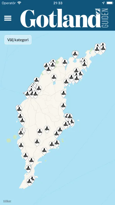 Capturas de tela do Gotland