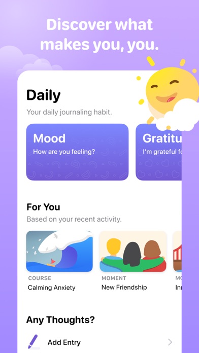 Halo: Daily Self Care Journal स्क्रीनशॉट