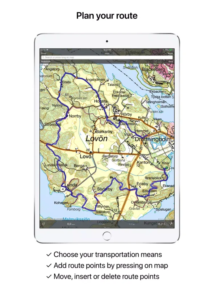 Topo GPS Sweden iPad 应用截图