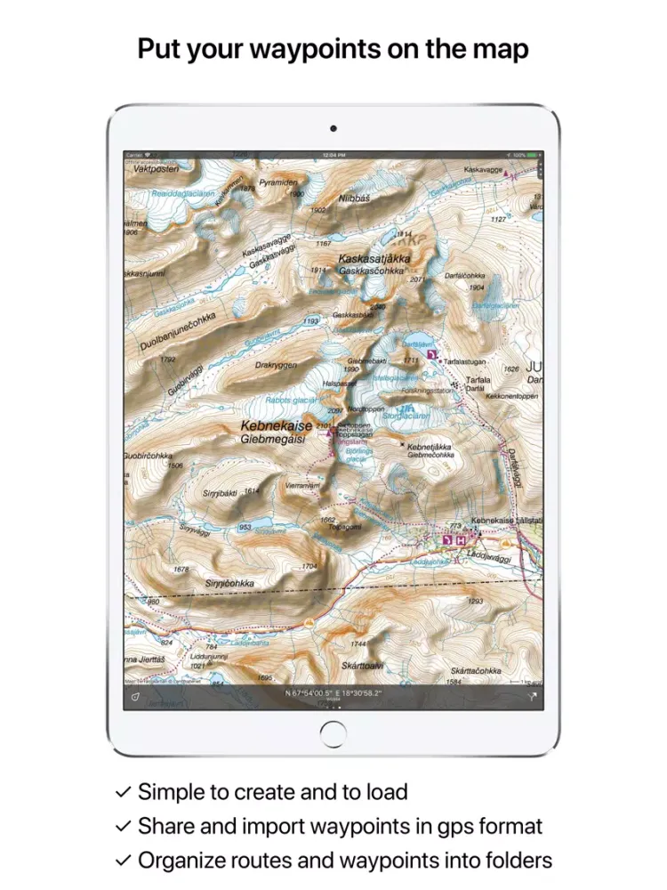 Topo GPS Sweden iPad 应用截图