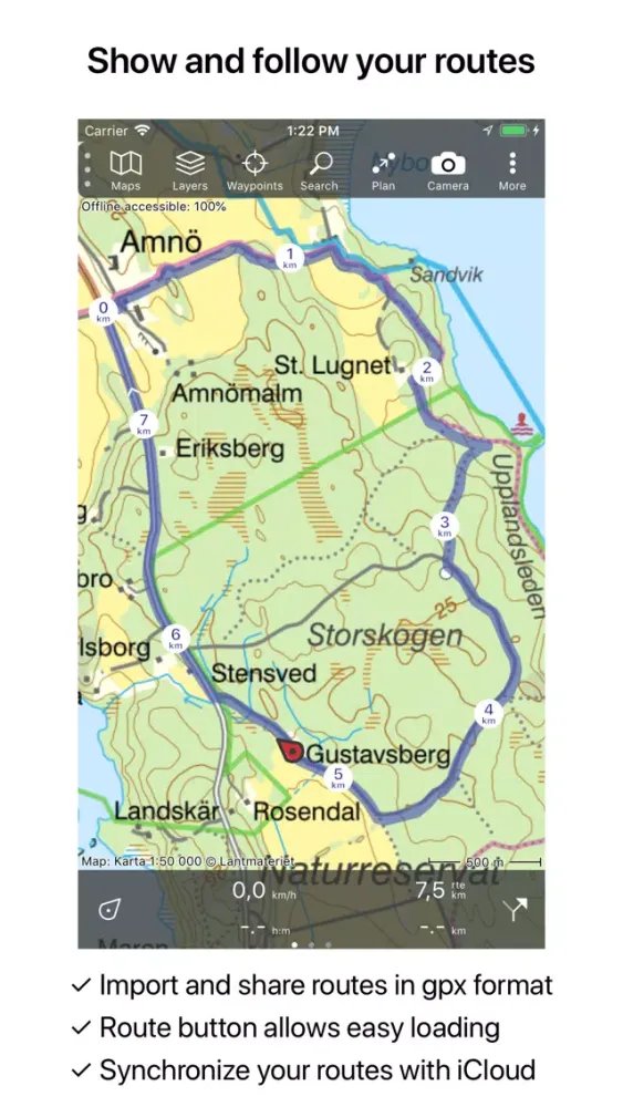 Topo GPS Sweden应用截图