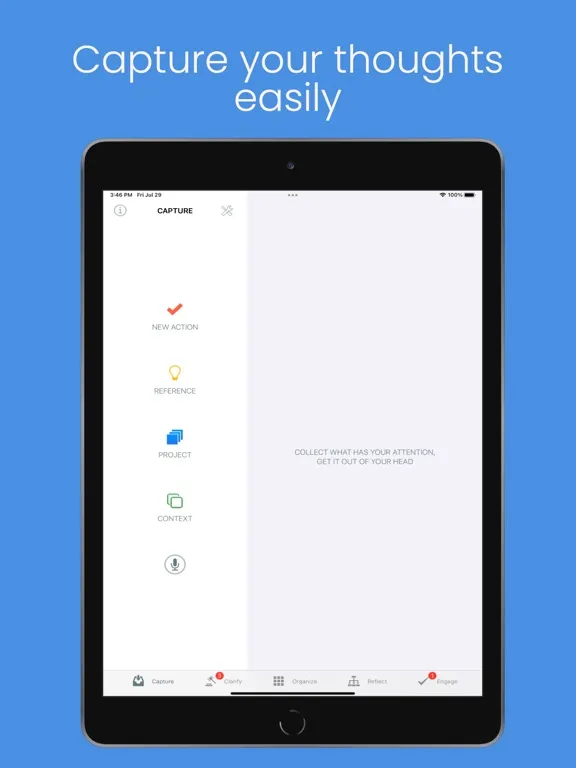 Скриншоты Clair GTD Planner Pro iPad 