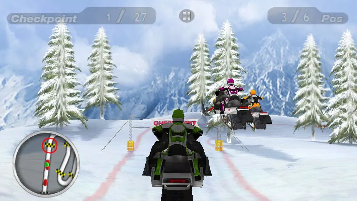 Ảnh chụp màn hình của Snow Moto Racing