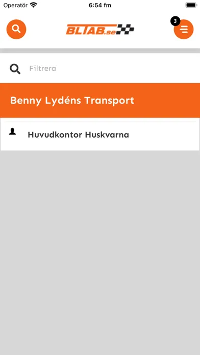 Capturas de tela do Benny Lydén Transport (BLTAB)