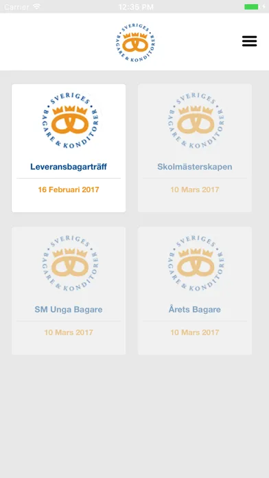 Tangkapan layar Sveriges bagare & konditorer