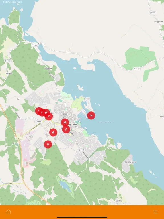 Tangkapan skrin Ung i Östhammars kommun iPad 