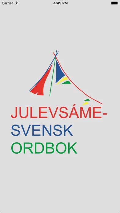 Lulesamisk-svensk ordbok 스크린샷