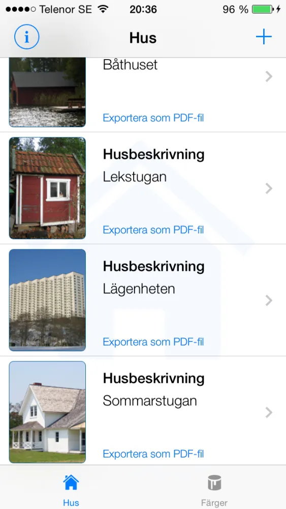 Zrzuty ekranu Husets Färger