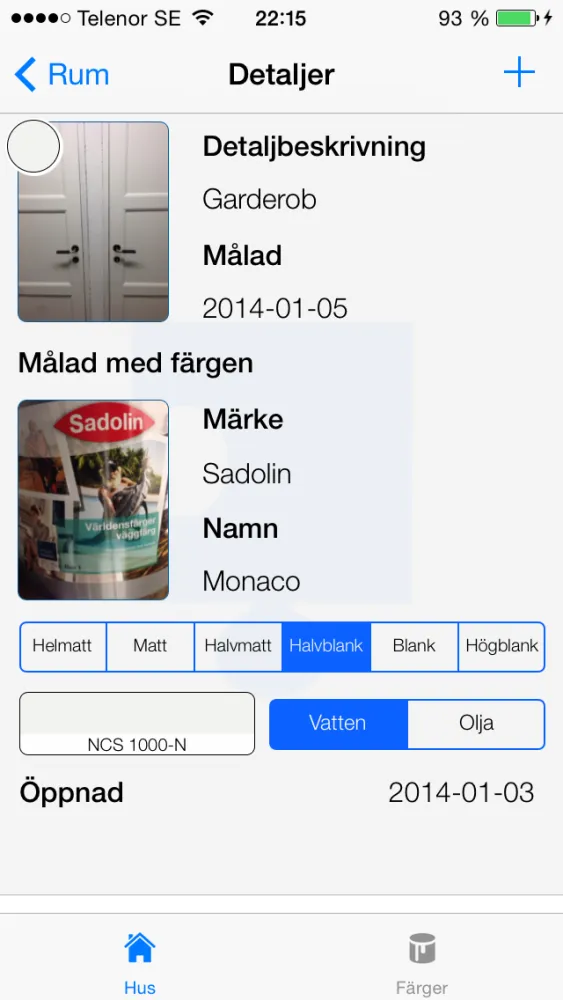 Zrzuty ekranu Husets Färger