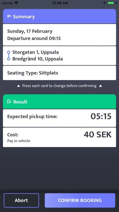 Скриншоты Mina resor Uppsala kommun