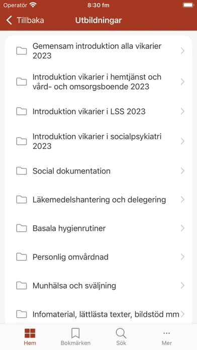 Captures d'écran de Vård och omsorg i Falu kommun