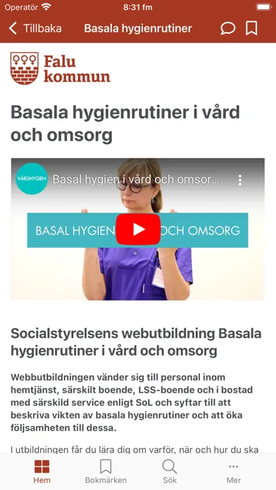 Captures d'écran de Vård och omsorg i Falu kommun