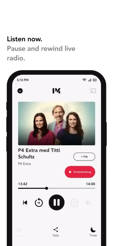 Tangkapan skrin Sveriges Radio Play