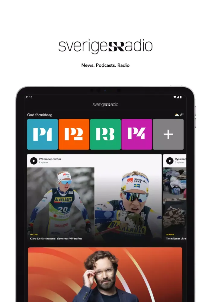 Tangkapan skrin Sveriges Radio Play