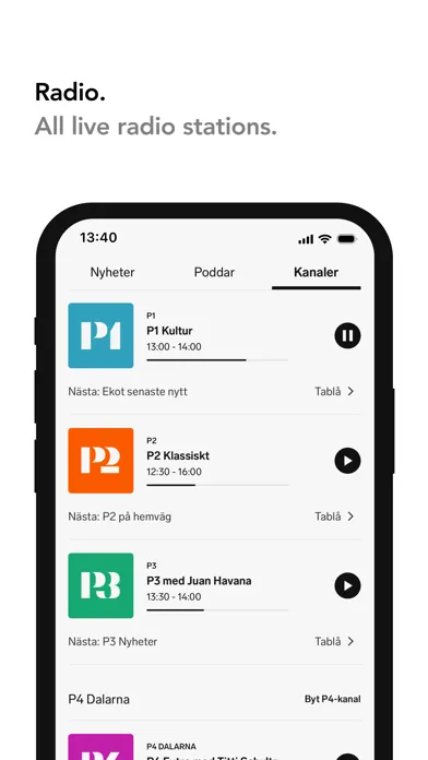 Sveriges Radio Play Screenshots