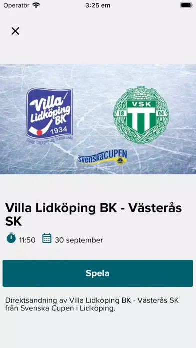 Capturas de pantalla de Elitserien Live