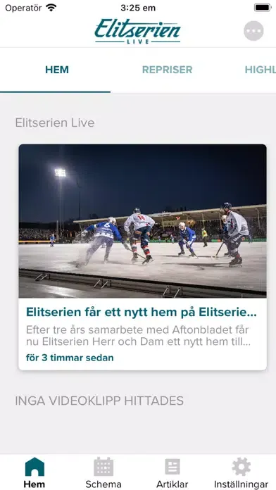 Capturas de pantalla de Elitserien Live