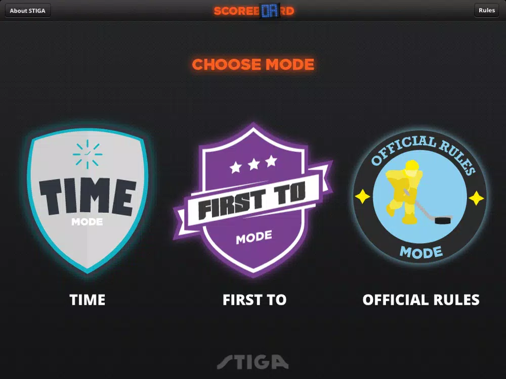 Tangkapan layar STIGA Scoreboard for Table Hockey iPad 
