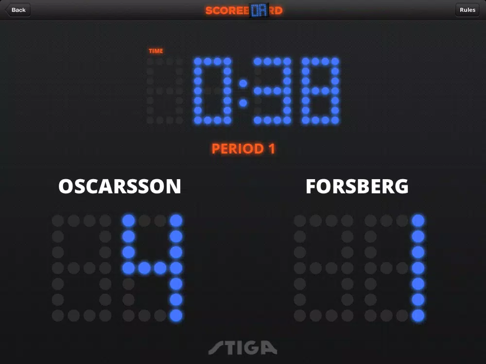 Tangkapan layar STIGA Scoreboard for Table Hockey iPad 