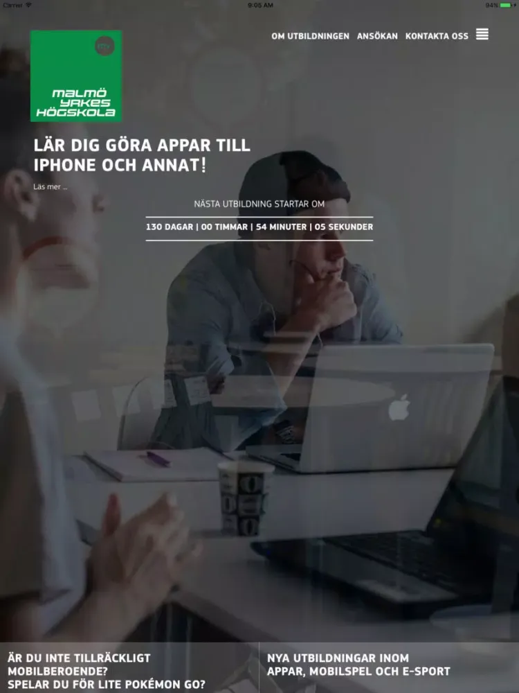 Tangkapan skrin my.se iPad 