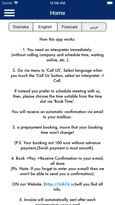 Tangkapan layar Interpreters24
