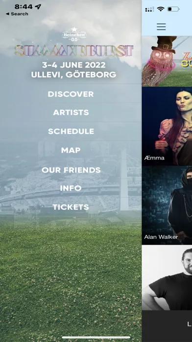 Screenshot di Summerburst 2022