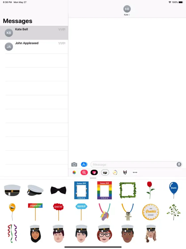 Illustrated Graduation Sticker iPad  Screenshots
