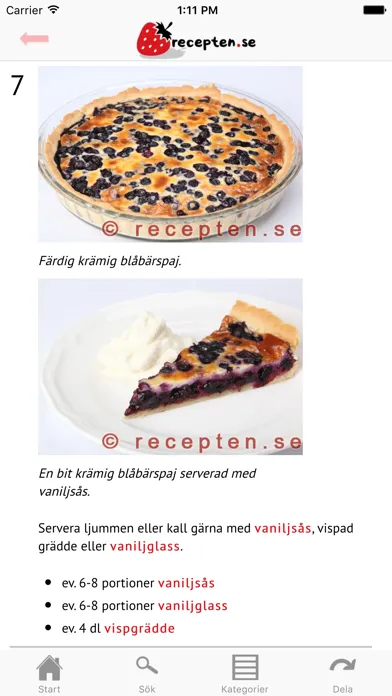 recepten.se Screenshots