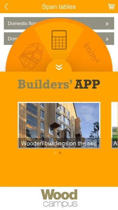 Capturas de tela do Wood Campus Builders' APP