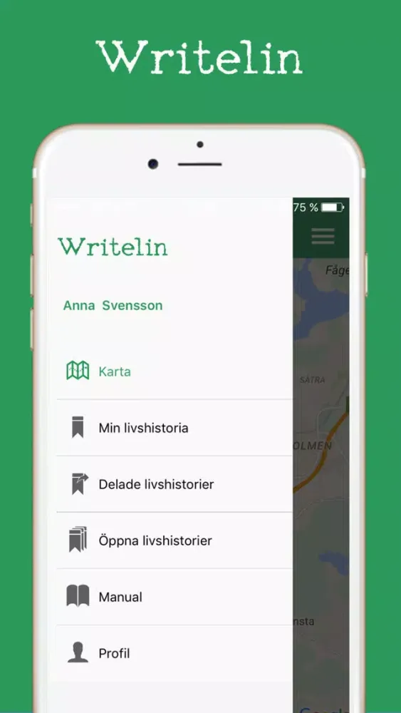 ภาพหน้าจอของ Writelin