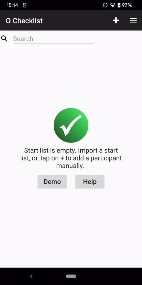 Capturas de tela do O Checklist