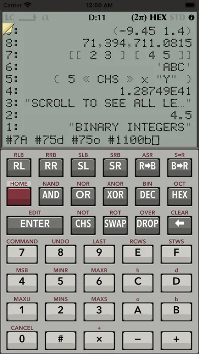 Capturas de pantalla de RPN 28x Calc