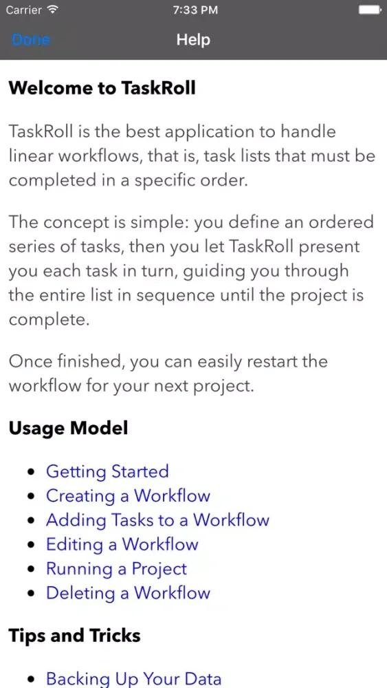 Ảnh chụp màn hình của TaskRoll Lite