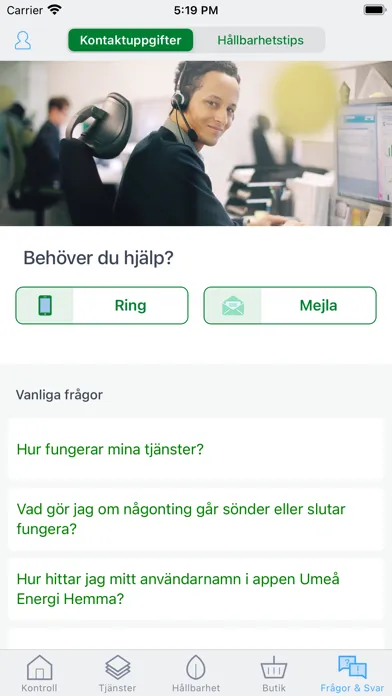 Capturas de pantalla de Umeå Energi Hemma