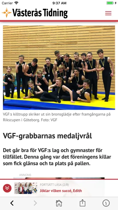 Västerås Tidning स्क्रीनशॉट