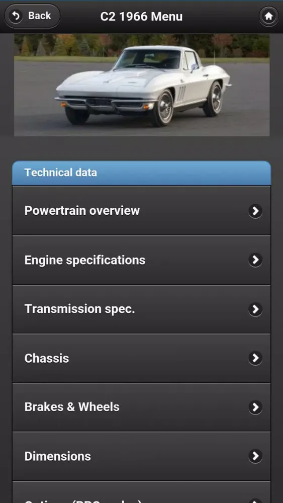 Скриншоты Corvette Facts